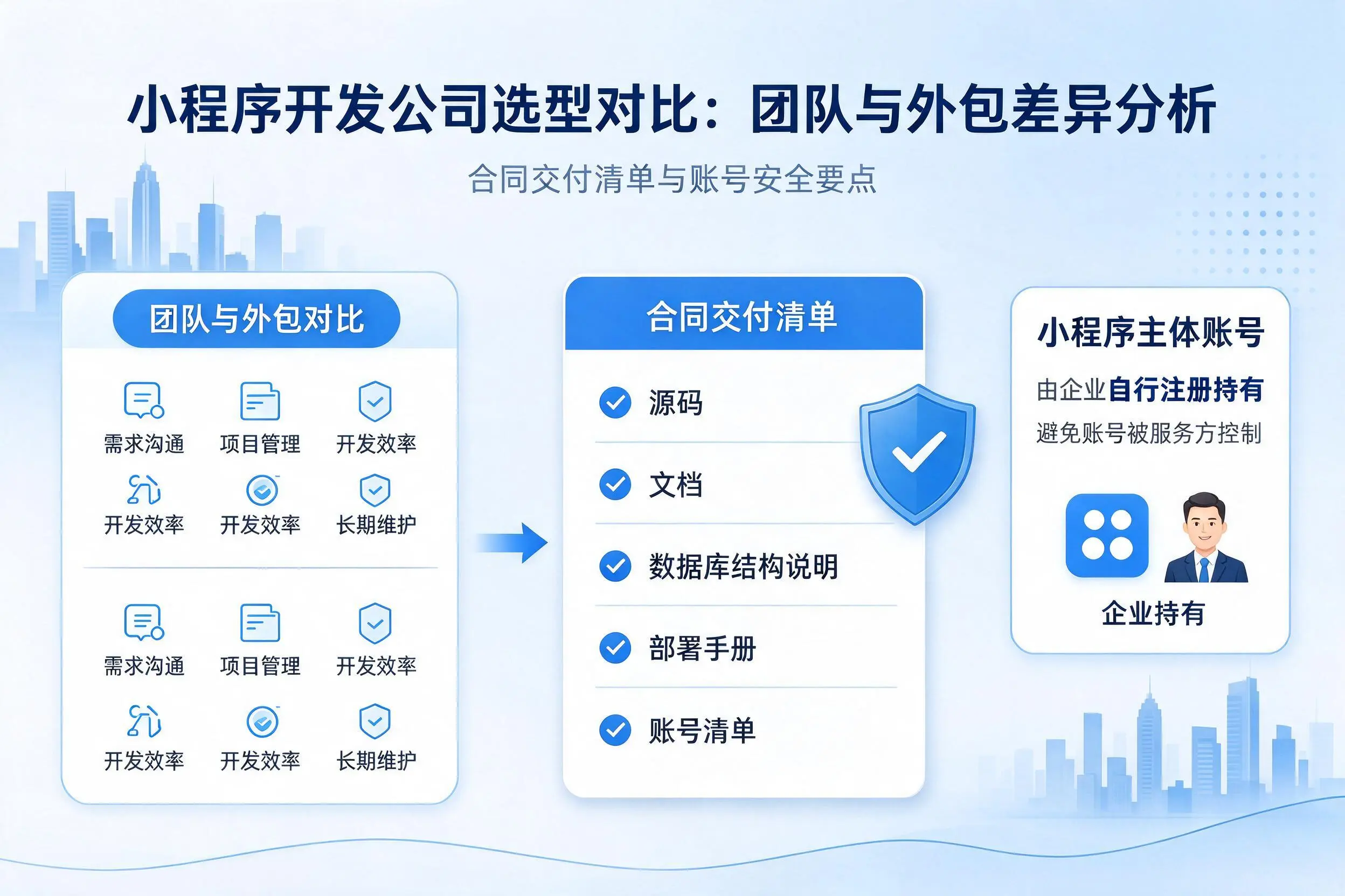 温州小程序开发公司选型对比:团队与外包差异分析