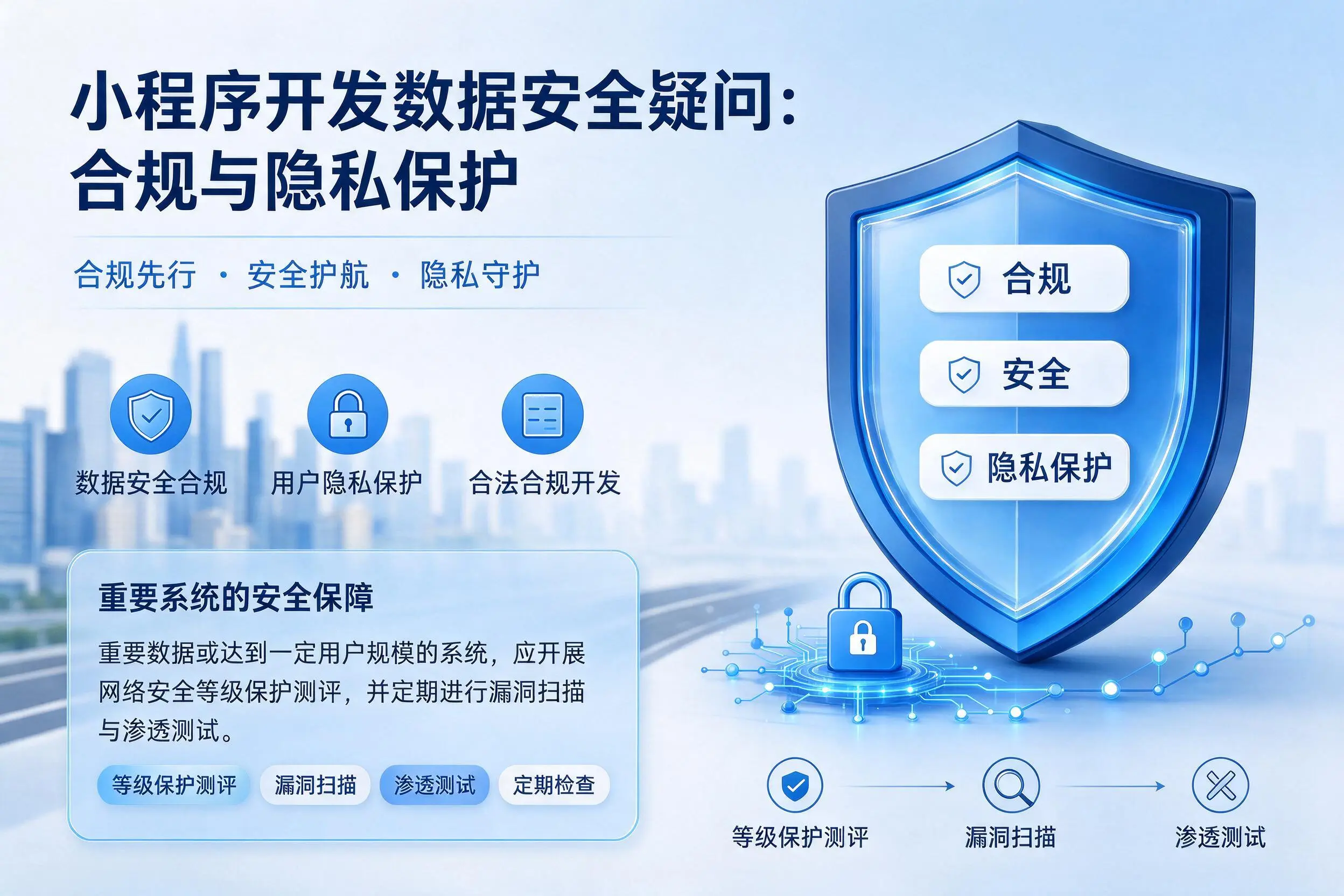 温州小程序开发数据安全疑问:合规与隐私保护