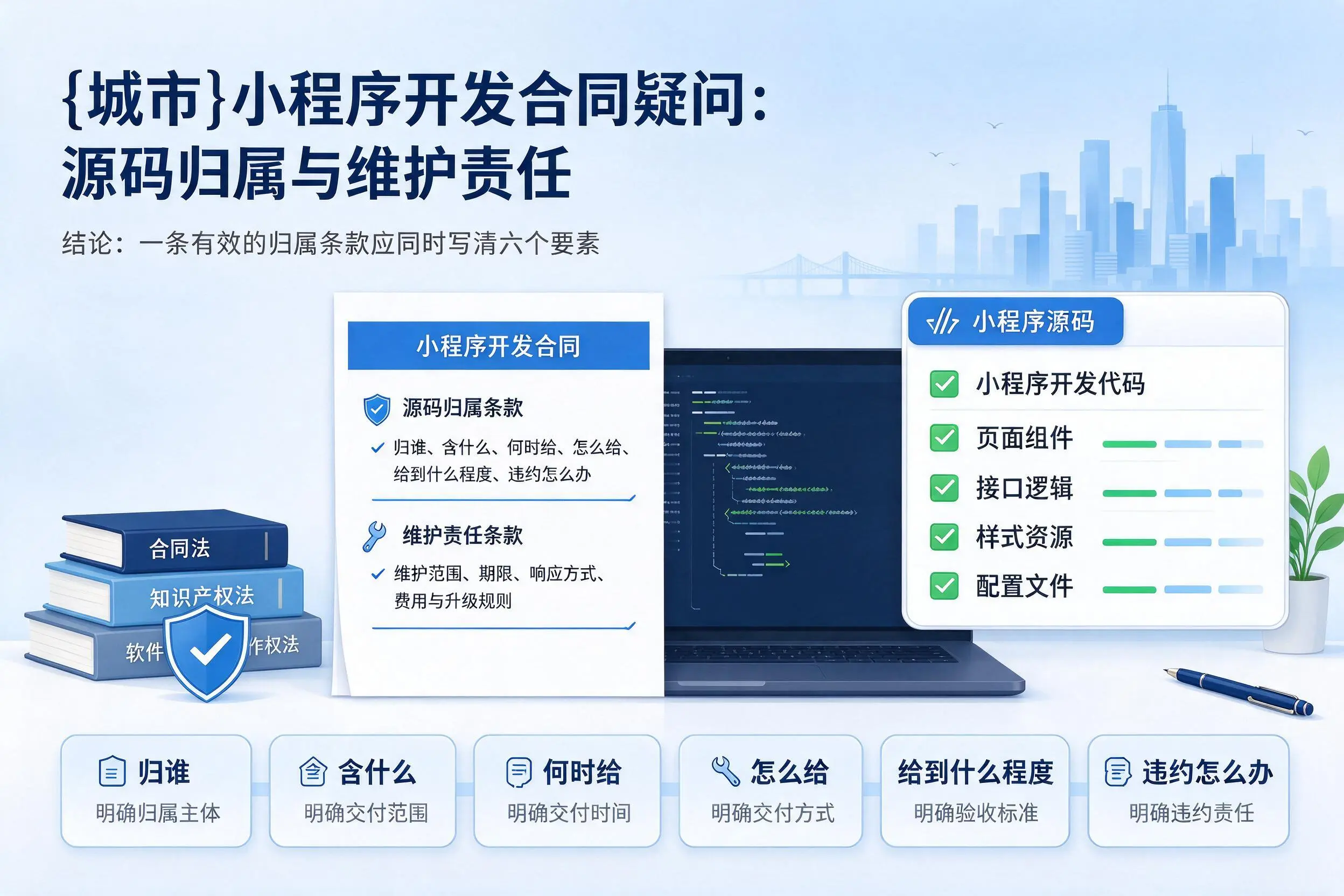 温州小程序开发合同疑问：源码归属与维护责任