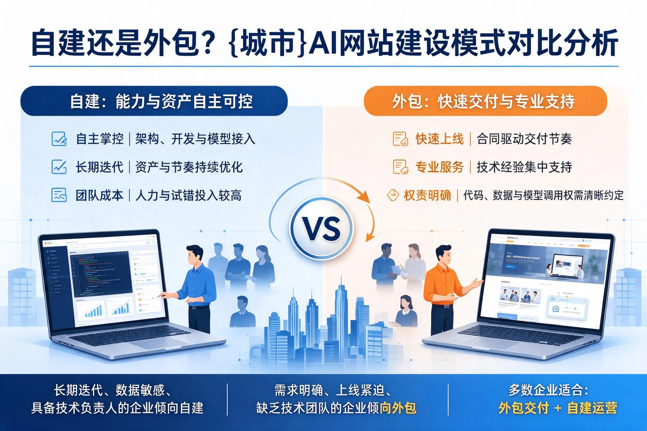自建还是外包？温州AI网站建设模式对比分析