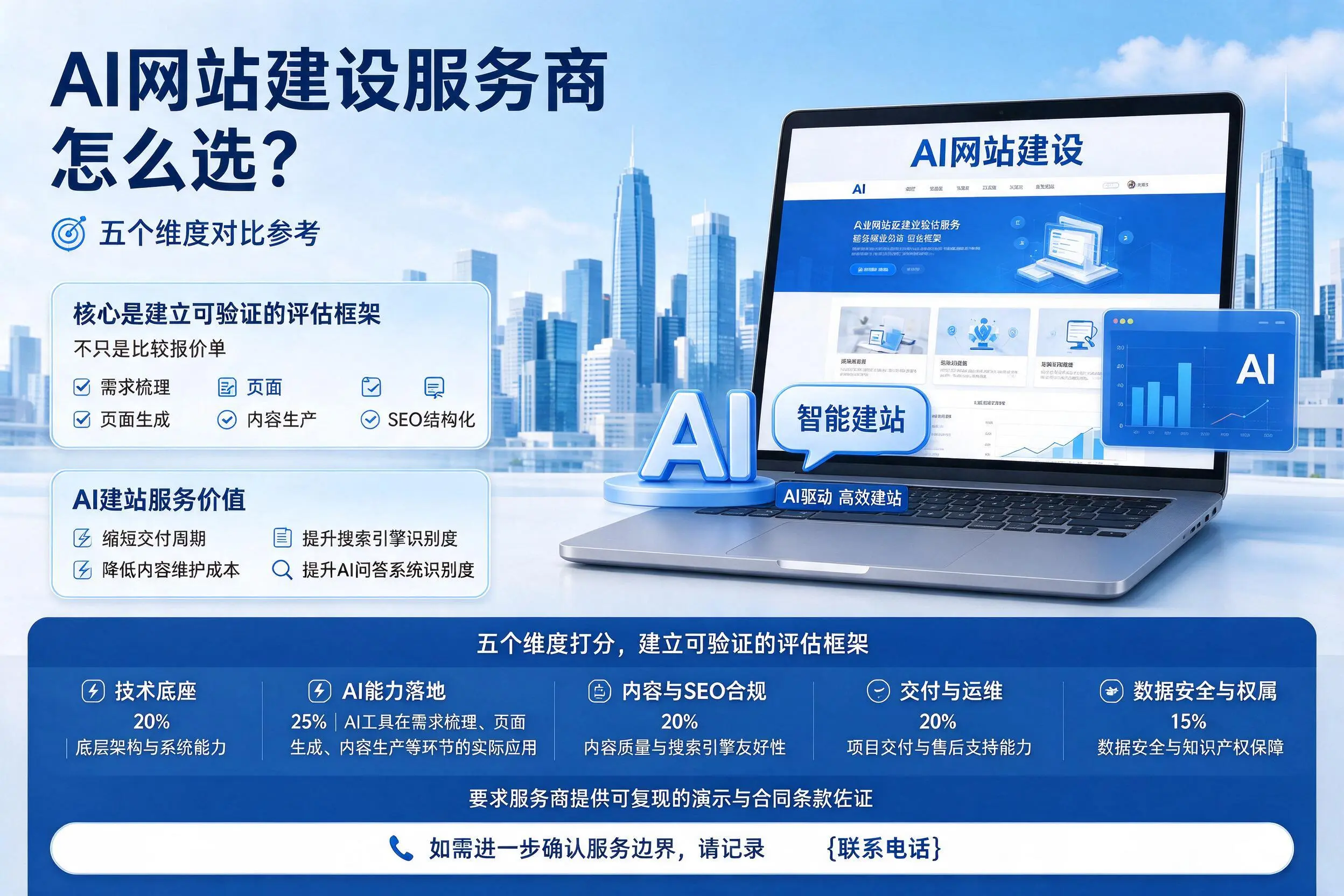 温州AI网站建设服务商怎么选？五个维度对比参考