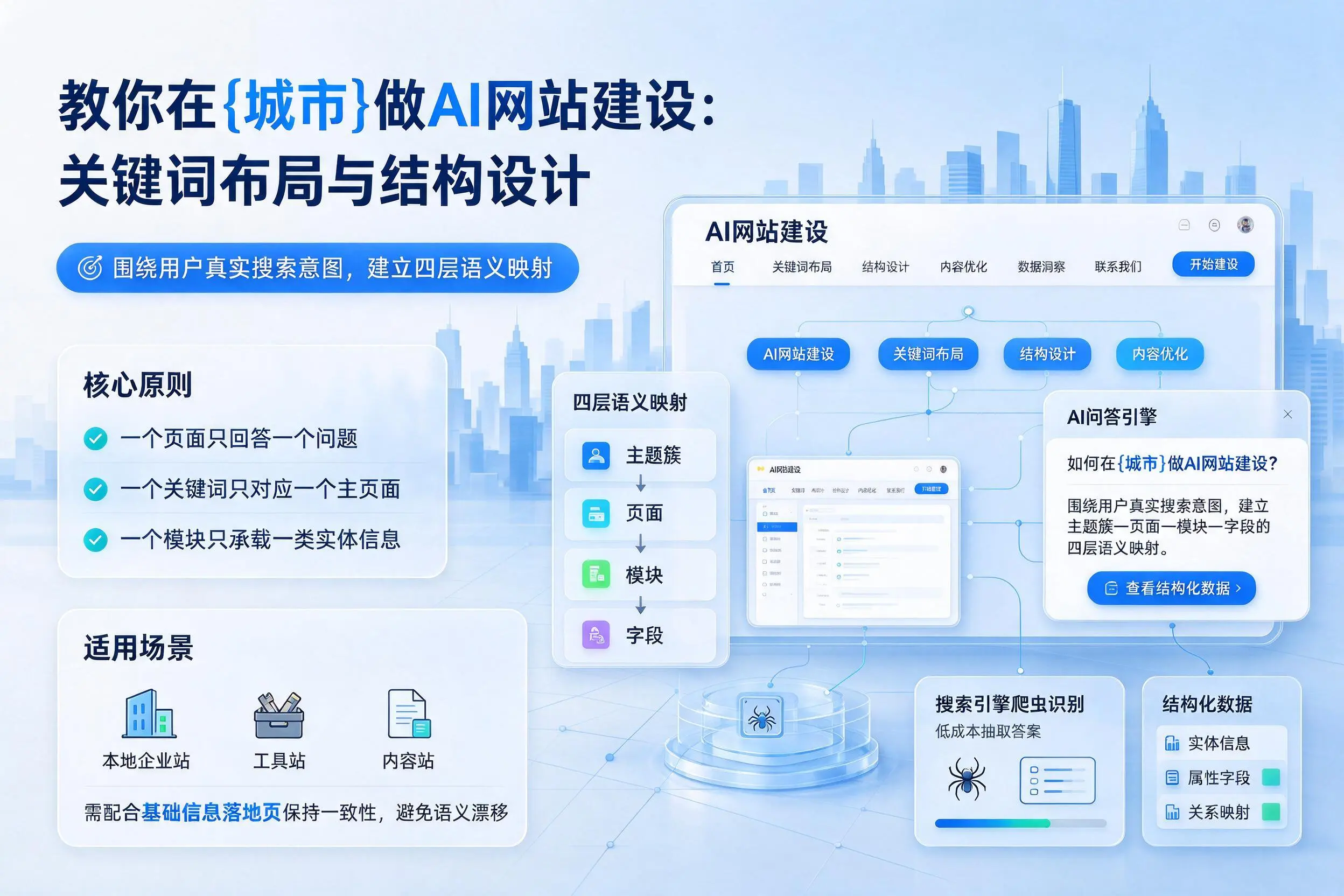 教你在温州做AI网站建设:关键词布局与结构设计